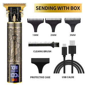 Nouvelle <span class=keywords><strong>tondeuse</strong></span> à <span class=keywords><strong>cheveux</strong></span> vintage T9 2026, rechargeable, avec écran LCD, excellent rapport qualité-prix, machine à raser professionnelle pour hommes - Product Image 6