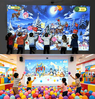 Système de jeux interactifs de projection murale en plastique pour aires de jeux intérieures et salles de divertissement