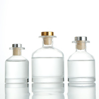 Flacon diffuseur cylindrique à épaules arrondies 100 ml 150 ml 200 ml – Bouteille de parfum en cristal pour huiles d'aromathérapie