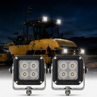 Lampe de travail LED 40W pour excavatrice, chargeuse, bulldozer, engins de construction 12V 24V