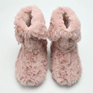 2024 Custom Size Christmas <strong>Slipper</strong> <strong>Boots</strong> Fluffy <strong>Furry</strong> Plush with Anti-Slip Feature Winter Gift for Girls Women Families All Ages - Product Image 4