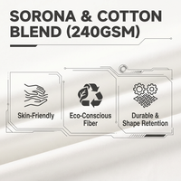 Custom 240gsm zwaargewicht katoenen Sorona solid anti-UV koele boxy cropped T-shirt heren ademend losse dropped shoulder streetwear