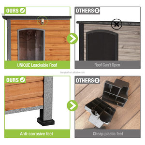 Chew Proof <strong>Dog</strong> House with Metal Iron Frame Outdoor <strong>Dog</strong> <strong>Kennel</strong> for <strong>Small</strong> Medium Large Indoor <strong>Dog</strong> Cage