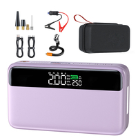 Usine N33 Portable Numérique PD 65W Démarreur De Saut De Voiture Compresseur D'air Gonfleur De Pneu 10000mAh Power Bank avec Lumière