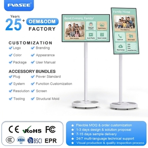 Téléviseur LED intelligent portable et enroulable de 32 pouces avec support, caméra IPTV intégrée pour cuisine et bureau, taux de rafraîchissement de 120 Hz assuré - Product Image 1