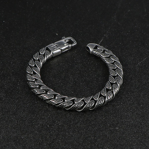 Pulsera de plata tibetana con diseño de serpiente, 20 cm, 22 cm, joyería de moda para hombre CE613 - Product Image 2