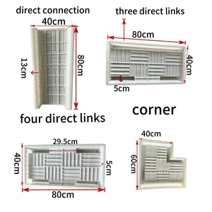 Khuôn làm đá bước, gạch lát sân vườn, chất liệu xi măng, chất lượng cao cấp, kiểu dáng mới năm 2025, dùng làm rãnh thoát nước, lát sàn vườn. - Product Image 2