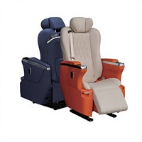 Nouveau Siège VIP de Luxe Alphard Série Yazhen en Similicuir, Ensemble Complet, Siège d'Aviation avec Chargeur Sans Fil et Écran Tactile Escamotable