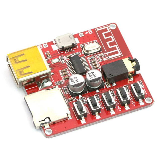MP3 Blue-tooth Decoder Board Lossless Car Speaker Audio Amplifier Board Modified Blue-toot 4.1 Circuit Stereo Receiver Module 5V