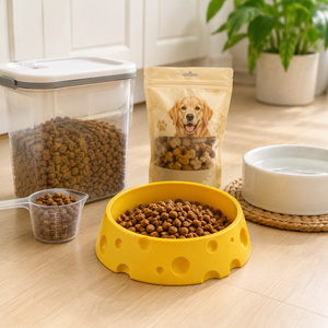 Tazones y Bebederos Personalizados Impresos en 3D con Diseño de Queso, Recipientes para Comida y Agua para Perros y Gatos - Product Image 3