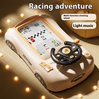 BJQ Racing Challenge Aventure Volant pour enfants Conduite Jouet Véhicule ABS Plastique Électronique Simulation Musique Son
