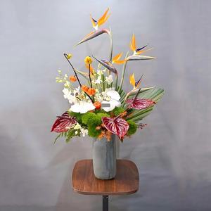 Oiseau de paradis artificiel <span class=keywords><strong>fleurs</strong></span> en caoutchouc <span class=keywords><strong>Strelitzia</strong></span> fleur à longue tige adaptée au bricolage décor à la maison fête thème affichage - Product Image 5