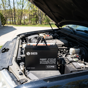 แบตเตอรี่ลิเธียมไอรอนฟอสเฟต SES 12.8V 100Ah แบบ Deep Cycle สำหรับยานยนต์ - Product Image 3