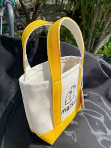 Mini Bolso Tote de Lona de Algodón Orgánico Reutilizable y Plegable con Diseño Personalizado Impreso, Bolso de Compras con Dibujos Animados y Logotipo - Product Image 5