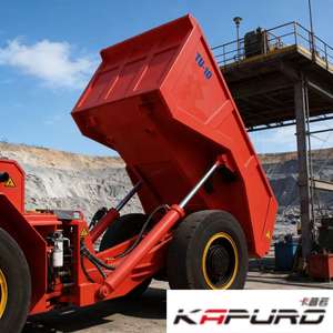 Camión Volquete Articulado Marca Kapuro TU-10 10T 4x4 para Minería Subterránea con Conjunto de Motor y Bomba - Product Image 3