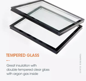 Bonne Isolation Thermique et <span class=keywords><strong>Phonique</strong></span> Moderne 3D Modèle Conception Portes Coulissantes En Aluminium avec Grille - Product Image 6