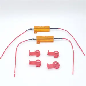 Decodificador de seta do carro led, decodificador de sinal de seta do carro resistor 24v50w resistores de carga