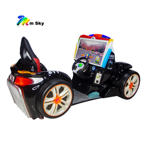 Machine de jeux vidéo de course pour enfants en fibre de verre, avec monnayeur, voiture de <span class=keywords><strong>police</strong></span> à conduire, écran LCD 17 pouces, certifiée CE, marque M SKY, pour usage intérieur - Product Image 1