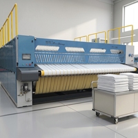 Repasseuse à plat entièrement automatique haute vitesse pour draps de lit, facile à utiliser, à quatre rouleaux, machine à repasser commerciale