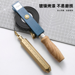 เทปวัดความลึก Luwei 15 ม. เครื่องมือวัดบ่อน้ำมันทองเหลือง - Product Image 1