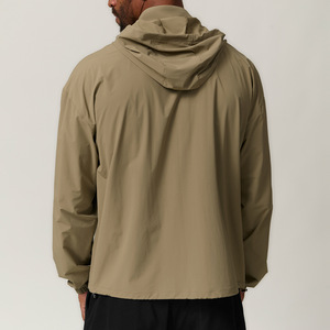 <span class=keywords><strong>Veste</strong></span> imperméable personnalisée en gros, unisexe, à une seule couche, pour les sports de plein air, coupe-vent, respirante, pour la randonnée - Product Image 2