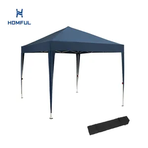 HOMFUL 10x10 FT Wasserdichtes Pavillon zelt im Freien Tragbares Pop-up-Überdachung szelt Jardin Garden Gazebo