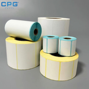 40x30mm Adhesive <b>Label</b> Sticker China Manufacturer Linerless <b>Label</b> for Delivery Note Shipping Manifest - Product Image 1