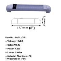 Accessoires pour bateaux, lumière de surface, VanCabinMarineBoatYacht, rotation à 180 degrés, ajustement libre de la direction de l'éclairage, indice de protection IP65