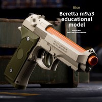 Pistola de Juguete de Balas Blandas para Niños Borta M92, Mecánica, Semiautomática, Segura, para Juegos de Disparos al Aire Libre, Unisex, Plástico ABS, 14 Años o Más