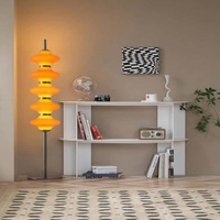 Lampe sur pied en forme de gourde de style moderne du milieu du siècle, pièce de design minimaliste, salon, maison d'hôtes, chambre à coucher, salle d'exposition, fer, LED E27 éclairé
