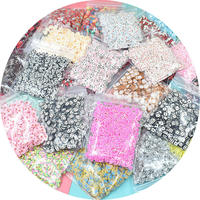 Mu'wu 10G Nouvelles tranches de pâte polymère souple écologiques à motifs de dessins animés, accessoires DIY pour slime, boue cristalline, garniture moelleuse et autocollants d'art pour ongles