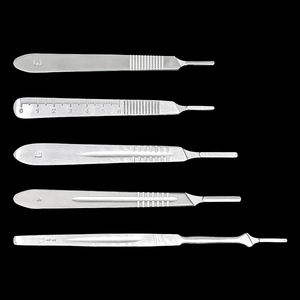 مقبض سكين من الفولاذ المقاوم للصدأ، سكين نقش صناعي، حامل سكين بيطري، مقبض سكين جراحي، مقبض سكين تشريح للمختبرات - Product Image 2