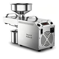 Machine d'extraction d'huile en acier inoxydable 6 kg/h, idéale pour un usage domestique et facile à utiliser comme presse à huile d'arachide et de sésame