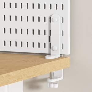 Práctico tablero de clavijas de escritorio estilo Abrazadera para mesas de maquillaje Duradero y fácil de limpiar Tablero de agujeros perforados para organizar - Product Image 2