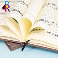 Cuaderno de Tapa Dura con Impresión Personalizada, A5, Grabado en Relieve, Recubrimiento UV, para Reuniones de Oficina, Hojas de Papel Reciclado