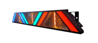 Luces de Escenario LED Matrix Retro Coloridas WM-BRIGHT, IP40, Aluminio, 3X50W RGBA, >8500 Lúmenes, para Parques Temáticos, DJ, Discotecas, Conciertos