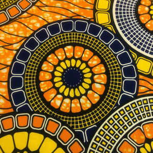 Tissu en coton imprimé wax africain de qualité supérieure, audacieux et tendance, textile vibrant de qualité export pour chemises personnalisées et vêtements de mode - Product Image 1