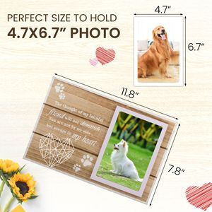 Pet <strong>Memorial</strong> Gifts Pet Loss <strong>Memorial</strong> <strong>Frame</strong> Leave Paw Prints on Our Hearts Paw Prints Sympathy <strong>Frame</strong> Gift for Loss of Dog&amp;cat - Product Image 4