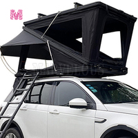 Tenda Atap Mobil Otomatis Bentuk Z Dua Lapis Tahan Air Empat Musim dengan Cangkang Keras Jendela Besar Aluminium Tenda Atap Pop Up