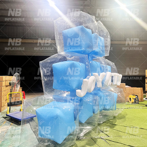 Modelo Inflable de Hielo en Tubo Cuadrado para Decoración de Actividades Comerciales, Inflables Publicitarios, Modelo Inflable de Pulmón, Modelo Inflable de Hielo - Product Image 4