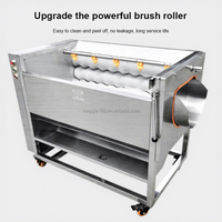 Machine électrique automatique 750W pour le séchage, le lavage et le pelage des taro, konjac, poireaux, gingembre, pommes de terre, légumes et manioc