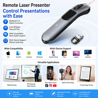 Mouse Inalámbrico Multifunción con Control Remoto, Puntero Láser, Control de Desplazamiento TikTok, Presentador para Todos los Dispositivos