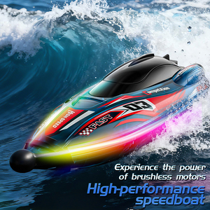 Bateau télécommandé à double hélice sans balais haute vitesse, bateau rapide haute puissance, jouet électrique étanche pour enfants en plein air - Product Image 3