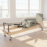 2026 Reformer Pilates de qualité supérieure à hauteur réglable, idéal pour le renforcement du tronc et les exercices de flexibilité, gain de place