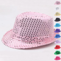 Muestra gratis Festival cumpleaños hombres Cosplay disfraz ancho Fedora Trilby fiesta sombreros festivos sombreros gorras para fiesta Cosplay disfraz