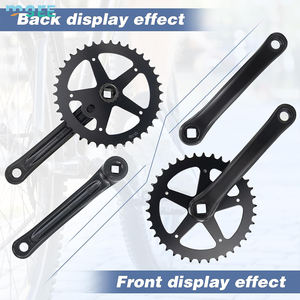 SeeMore Selección personalizable 36T-44T <span class=keywords><strong>Bielas</strong></span> cónicas cuadradas 165mm-170mm <span class=keywords><strong>Bielas</strong></span> de bicicleta para <span class=keywords><strong>MTB</strong></span> y bicicletas de carretera Uso de rueda de cadena - Product Image 3