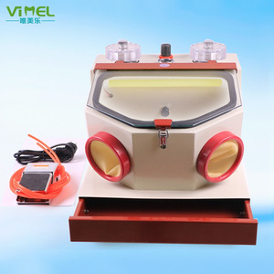 Lzvimel Dual Pen Sandblasting <b>Machine</b> Drawer Type Dry Spraying Small Dental Casting Jewelry Abrasion Polishing - Product Image 1