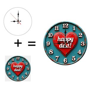 Round Wooden Wall <b>Clock</b> 25cm Silent Movement Home Decor Living Room <b>Bedroom</b> <b>Clock</b> - Product Image 5