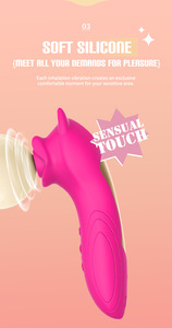 Vibrador Estimulador de Clítoris y Pezones para Mujeres, Diseño de Orejas de Perrito, Múltiples Frecuencias, Carga USB, Juguetes Sexuales para Mujeres - Product Image 2