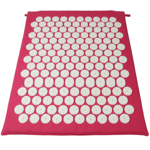 Ensemble de coussins de massage dorsal pour yoga, tapis d'acupression Lotus Spike, soulage le stress du bas du dos, du haut du dos et des douleurs sciatiques - Product Image 1